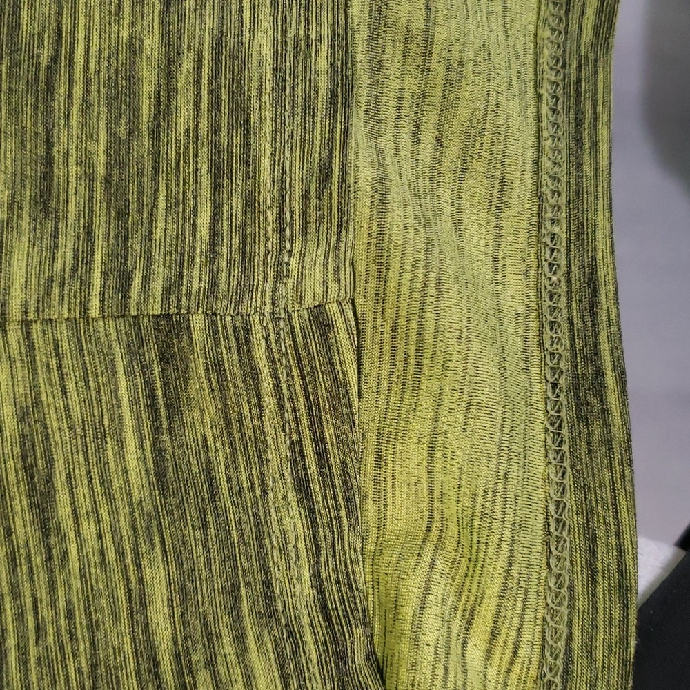 Suzie In The City Size 3X Green & Blk Cowl Neck w/Built In Cami High Quality - Picture 4 of 6